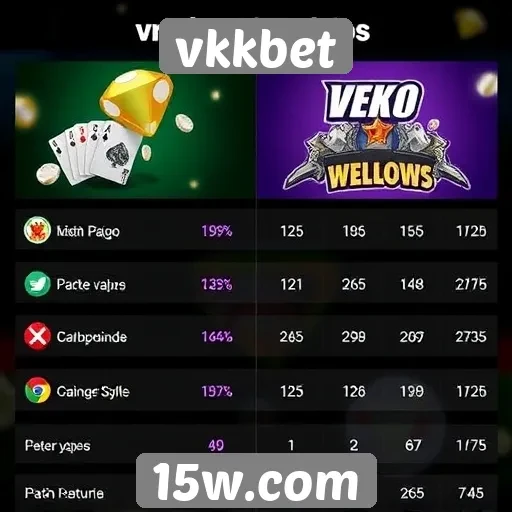 Comparação de jogos oferecidos pelo vkkbet
